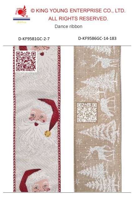 AI Dace Ribbon-Santa and Reindeer tree